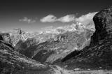 Corvara in b&w