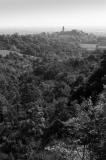 Castle of Susegana in b&w